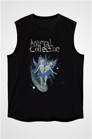 Animal Collective Siyah Unisex Kolsuz Tişört
