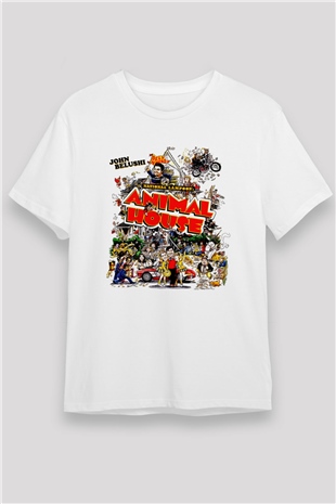 Animal House Beyaz Unisex Tişört