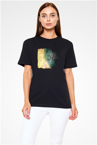 Animals as Leaders Baskılı Unisex Siyah Tişört