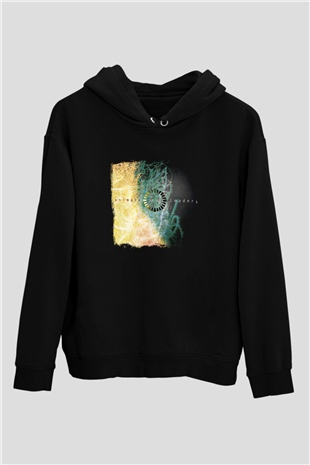 Animals as Leaders Baskılı Unisex Siyah Hoodie