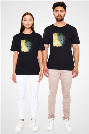 Animals as Leaders Baskılı Unisex Siyah Tişört
