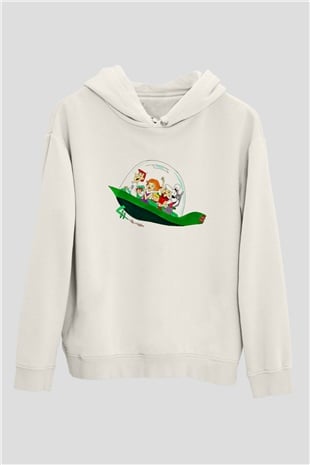 Animatör Beyaz Unisex Hoodie