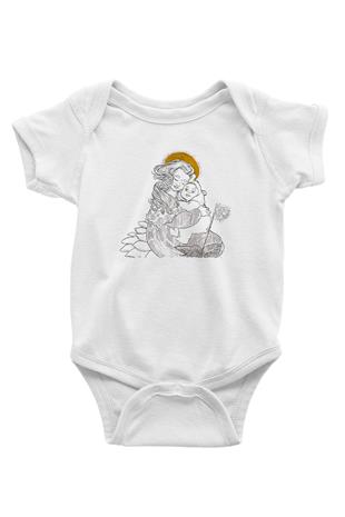 Anneler Günü Baskılı Beyaz Unisex Bebek Body - Zıbın