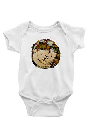 Anneler Günü Baskılı Beyaz Unisex Bebek Body - Zıbın