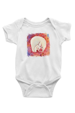 Anneler Günü Baskılı Beyaz Unisex Bebek Body - Zıbın
