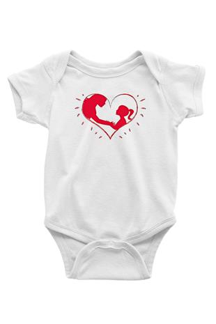 Anneler Günü Baskılı Beyaz Unisex Bebek Body - Zıbın