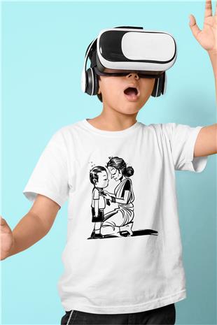 Anneler Günü Baskılı Beyaz Unisex Beyaz Çocuk Tişört - Tshirt
