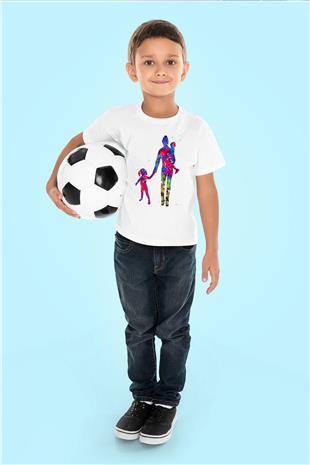 Anneler Günü Baskılı Beyaz Unisex Beyaz Çocuk Tişört - Tshirt