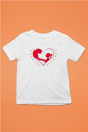 Anneler Günü Baskılı Beyaz Unisex Beyaz Çocuk Tişört - Tshirt