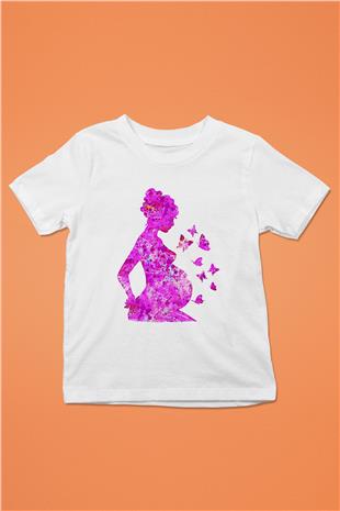 Anneler Günü Baskılı Beyaz Unisex Beyaz Çocuk Tişört - Tshirt