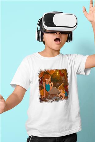 Anneler Günü Baskılı Beyaz Unisex Beyaz Çocuk Tişört - Tshirt