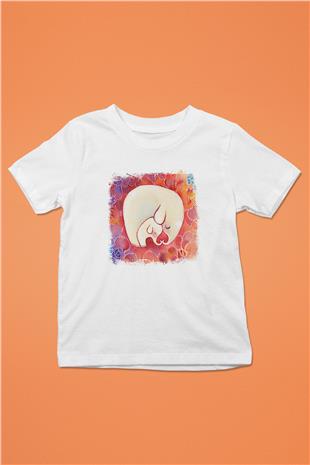 Anneler Günü Baskılı Beyaz Unisex Beyaz Çocuk Tişört - Tshirt
