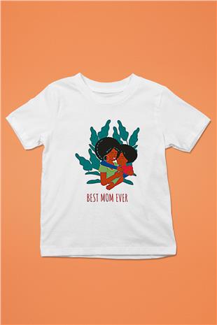 Anneler Günü Baskılı Beyaz Unisex Beyaz Çocuk Tişört - Tshirt