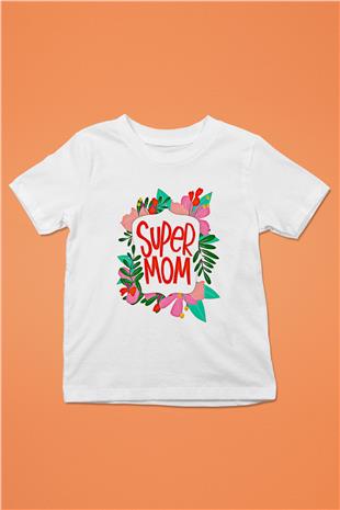 Anneler Günü Baskılı Beyaz Unisex Beyaz Çocuk Tişört - Tshirt