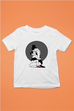 Anneler Günü Baskılı Beyaz Unisex Beyaz Çocuk Tişört - Tshirt