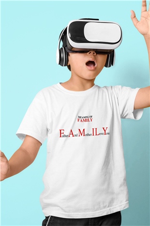 Anneler Günü Baskılı Beyaz Unisex Çocuk Tişört