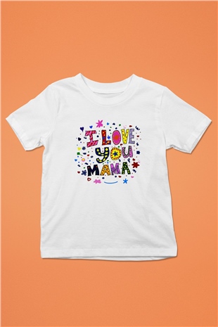 Anneler Günü Baskılı Beyaz Unisex Çocuk Tişört