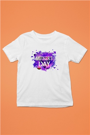 Anneler Günü Baskılı Beyaz Unisex Çocuk Tişört