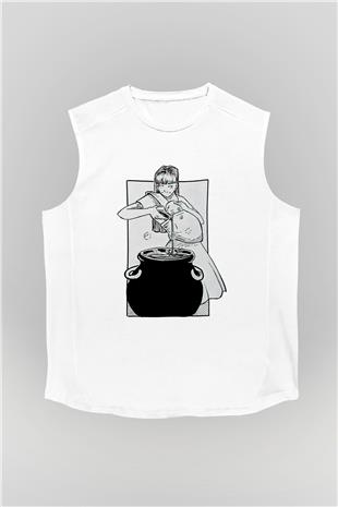 Anneler Günü Baskılı Beyaz Unisex Kolsuz Tişört - Tshirt