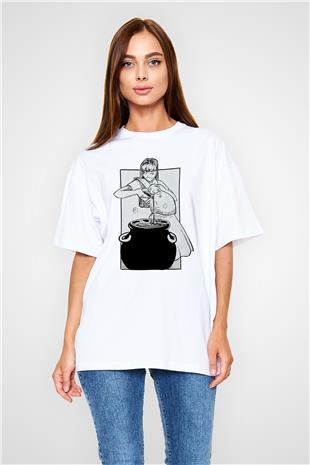 Anneler Günü Baskılı Beyaz Unisex Oversize Tişört - Tshirt