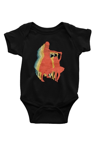 Anneler Günü Baskılı Unisex Siyah Bebek Body - Zıbın