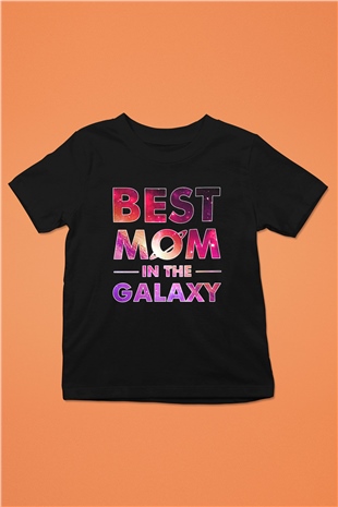 Anneler Günü Baskılı Unisex Siyah Çocuk Tişört - Tshirt