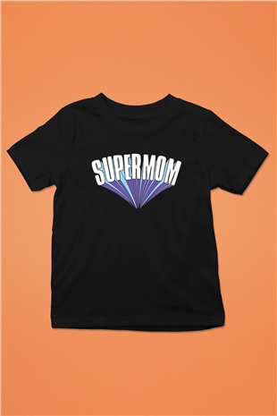 Anneler Günü Baskılı Unisex Siyah Çocuk Tişört - Tshirt