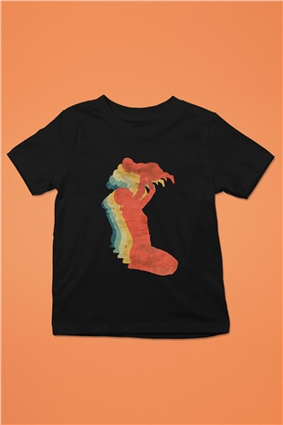 Anneler Günü Baskılı Unisex Siyah Çocuk Tişört - Tshirt