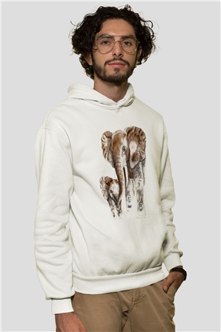 Anneler Günü Beyaz Unisex Hoodie