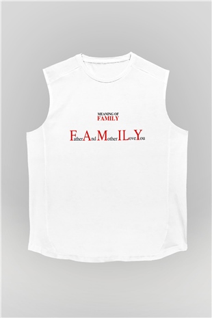 Anneler Günü Beyaz Unisex Kolsuz Tişört