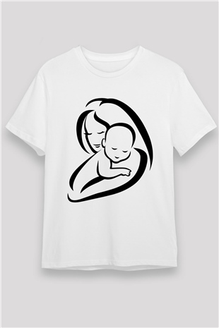 Anneler Günü Beyaz Unisex Tişört T-Shirt - TişörtFabrikası