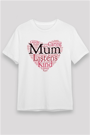 Anneler Günü Beyaz Unisex Tişört T-Shirt - TişörtFabrikası