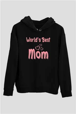 Anneler Günü Siyah Unisex Hoodie