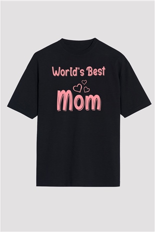 Anneler Günü Siyah Oversize Tişört Oversize T-shirt - TişörtFabrikası