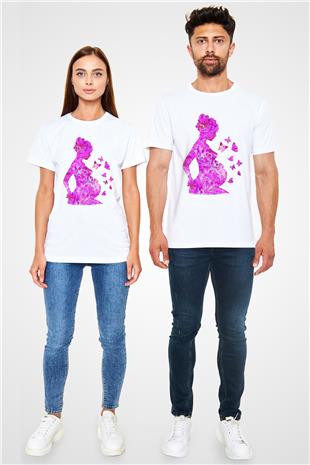 Anneler Günü Unisex Baskılı Beyaz Tişört - Tshirt