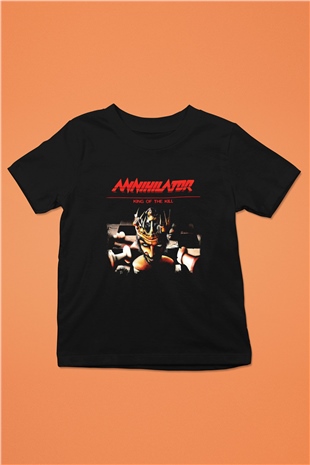 Annihilator Baskılı Unisex Siyah Çocuk Tişört
