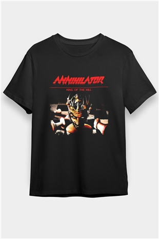 Annihilator Baskılı Unisex Siyah Tişört
