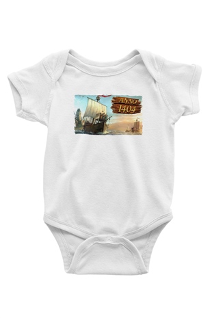 Anno 1404 Beyaz Bebek Body - Zıbın