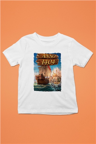 Anno 1404 Beyaz Unisex Çocuk Tişört