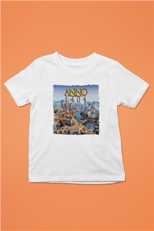 Anno 1404 Beyaz Unisex Çocuk Tişört