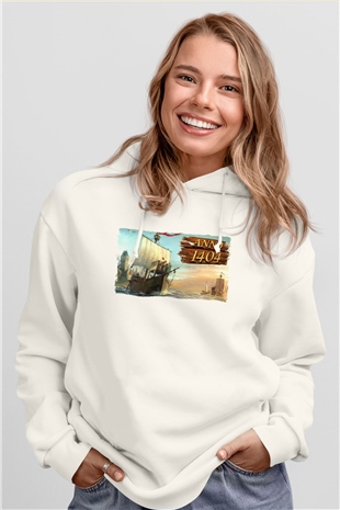 Anno 1404 Beyaz Unisex Hoodie