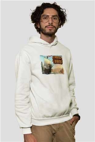 Anno 1404 Beyaz Unisex Hoodie