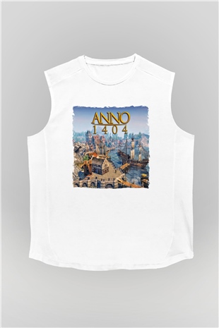 Anno 1404 Beyaz Unisex Kolsuz Tişört