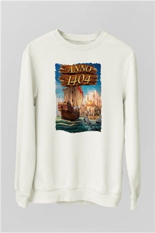 Anno 1404 Beyaz Unisex Sweatshirt
