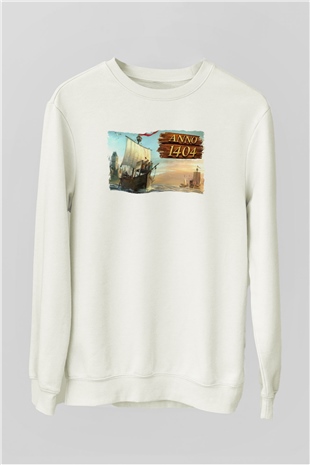 Anno 1404 Beyaz Unisex Sweatshirt