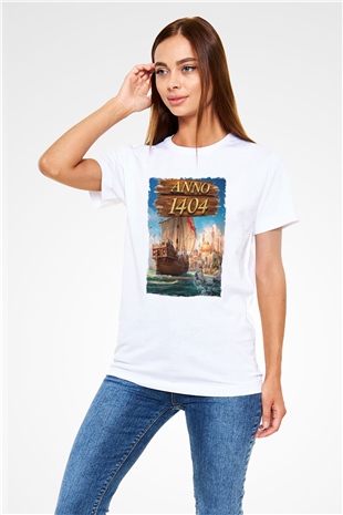 Anno 1404 Beyaz Unisex Tişört T-Shirt
