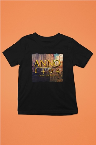 Anno 1404 Siyah Unisex Çocuk Tişört