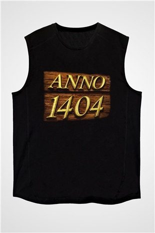 Anno 1404 Siyah Unisex Kolsuz Tişört