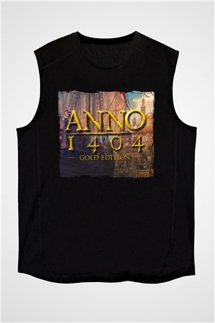 Anno 1404 Siyah Unisex Kolsuz Tişört