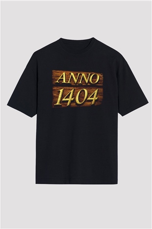 Anno 1404 Siyah Oversize Tişört Oversize T-shirt